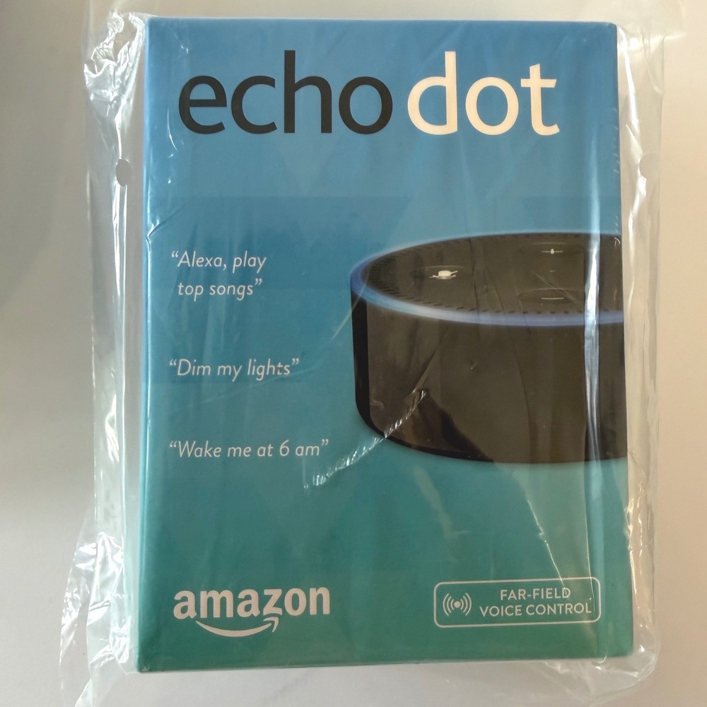Amazon Echo Dot 2nd Generation Smart Speaker Alexa Voice Control Black Sealed